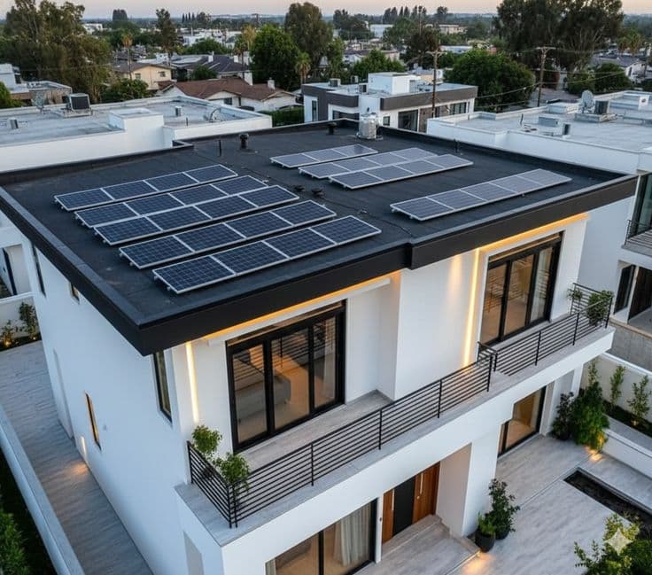 Solar installation on a premium residential property