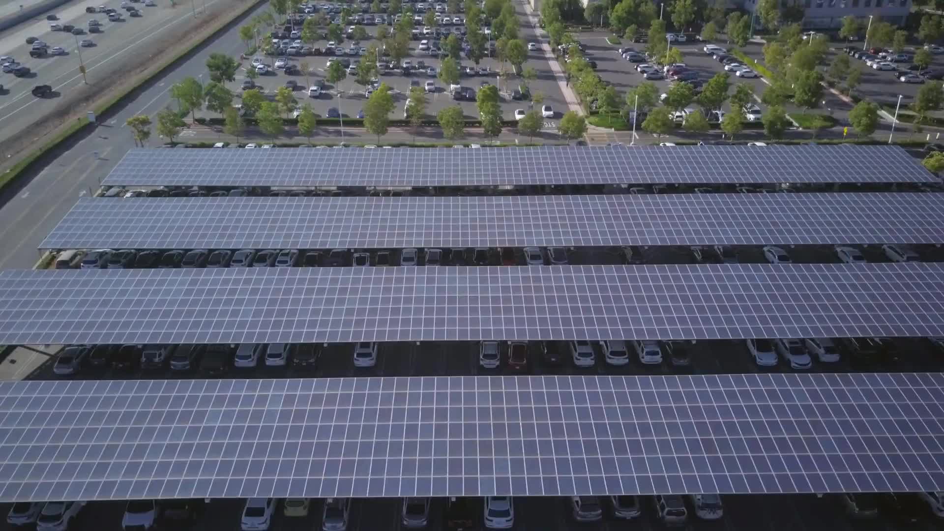 Background displaying solar array